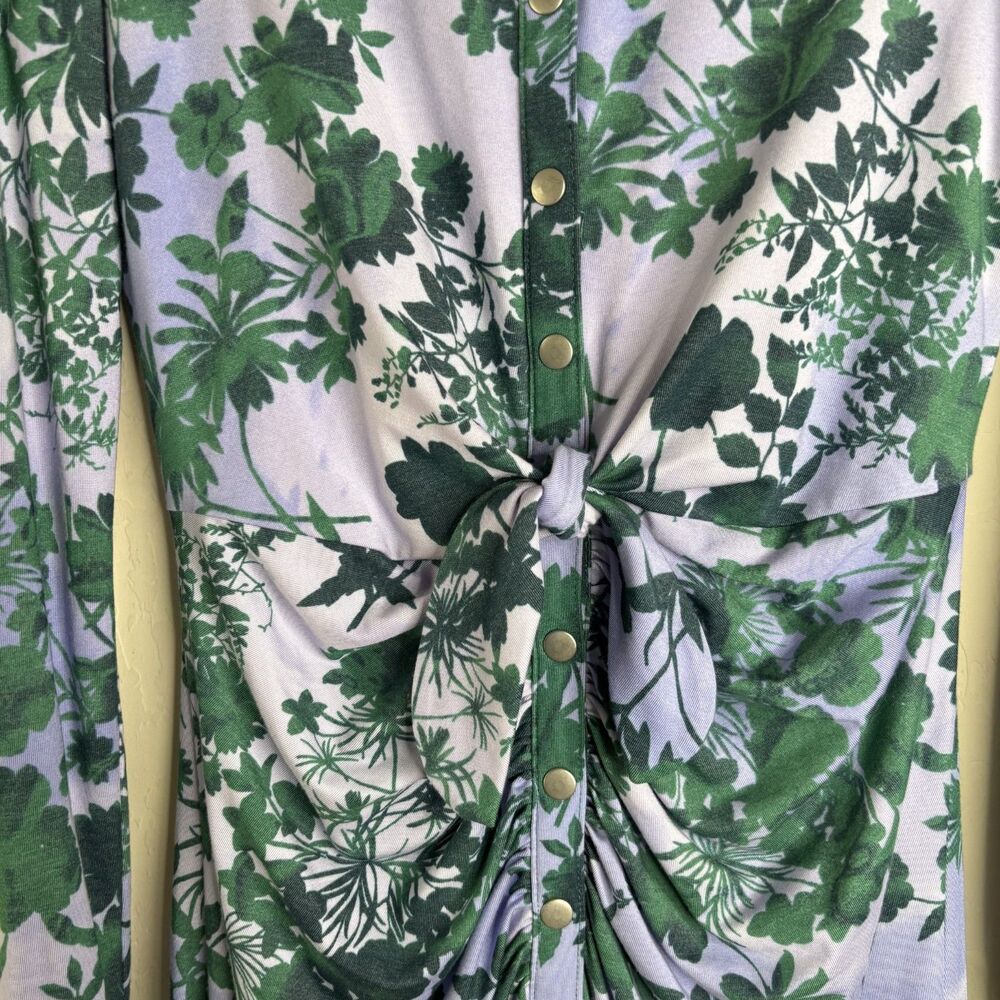 Anthropologie Midi Front Tie Shirt Dress - Picture 7 of 8